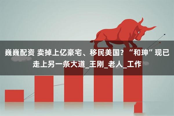 巍巍配资 卖掉上亿豪宅、移民美国？“和珅”现已走上另一条大道_王刚_老人_工作